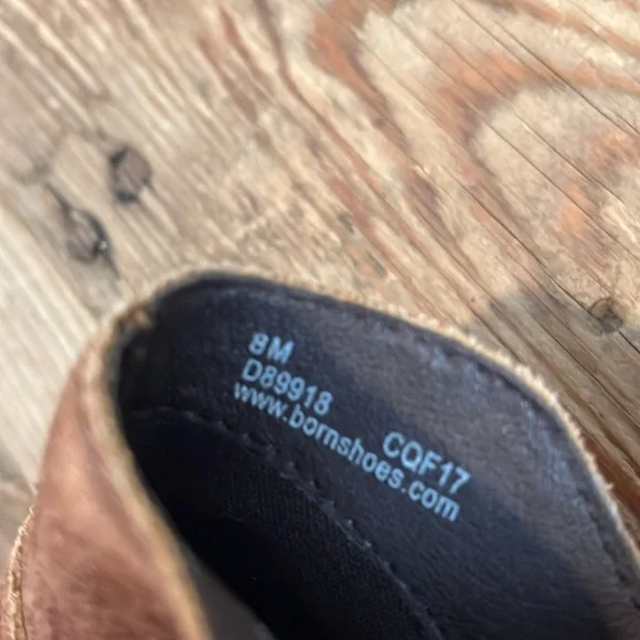 Born Beth Western Distressed Tobacco Brown Suede Ankle Boot - Picture 7 of 9